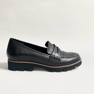 Vionic Cheryl Black Leather Loafers